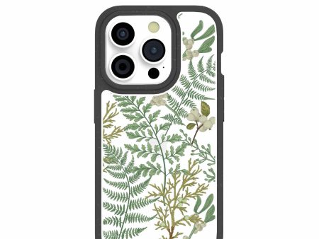 Clear Herbarium iPhone 15 Pro Case With Black Ridge on Sale