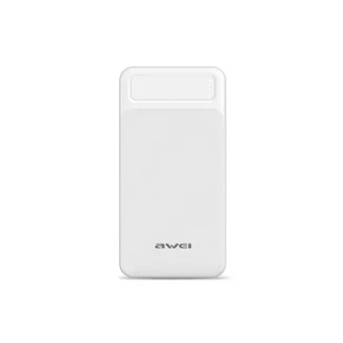 AWEI P5K Portable Power Bank 10000mAh Powerbank Dual USB A Type c Micro Dual input Fast Charge Travel Poverbank For Mobile Phone For Sale