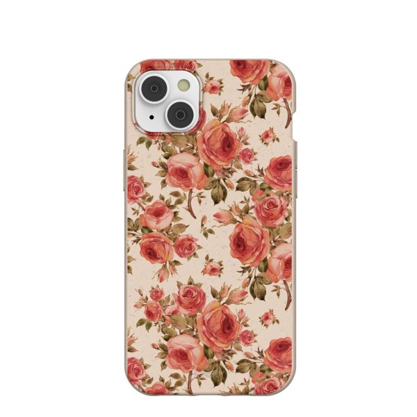 Seashell Rose Garden iPhone 14 Plus Case For Discount