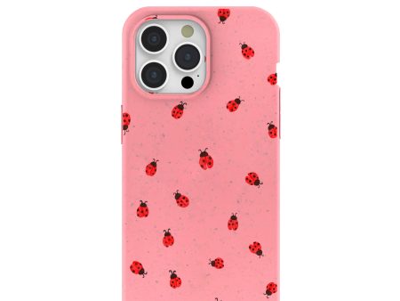 Bubblegum Pink Rosy Ladybug iPhone 15 Pro Max Case Discount