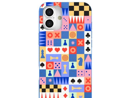 Electric Blue Playful Palette iPhone 16 Plus Case For Discount