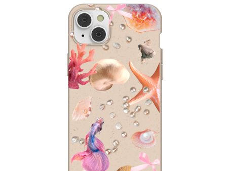 Seashell Aqua Dreams iPhone 14 Plus Case Hot on Sale