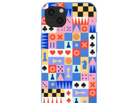 Electric Blue Playful Palette iPhone 13 Case on Sale