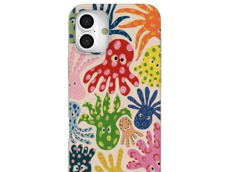 Seashell Octopi iPhone 16 Plus Case Sale