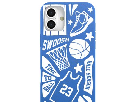 Electric Blue Ball Season iPhone 16 Plus Case For Discount