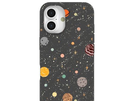 Black Galactic Glow iPhone 16 Case Online now