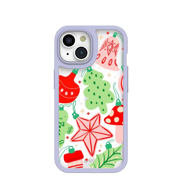 Clear Festive Flair iPhone 15 Case With Lavender Ridge Online Hot Sale