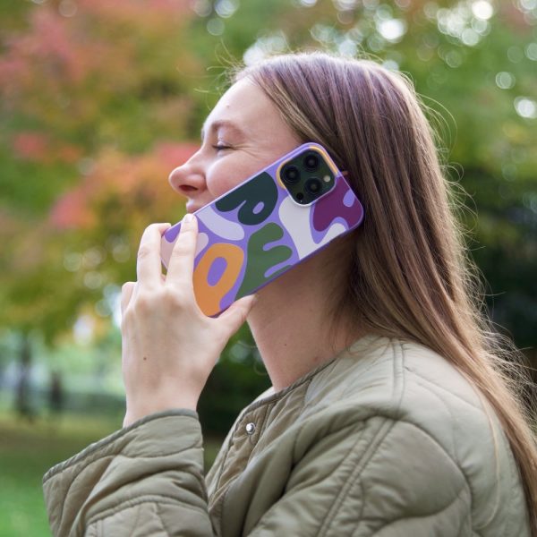 Lavender Alphabet Soup iPhone 16 Plus Case Sale