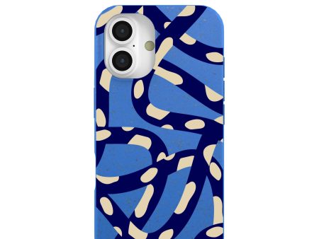 Electric Blue Noodles iPhone 16 Case For Sale