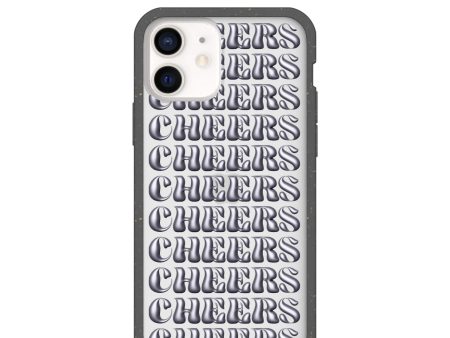 Clear Cheers iPhone 12  iPhone 12 Pro Case With Black Ridge Cheap