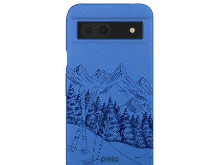 Electric Blue Backcountry Ski Google Pixel 8a Case Online