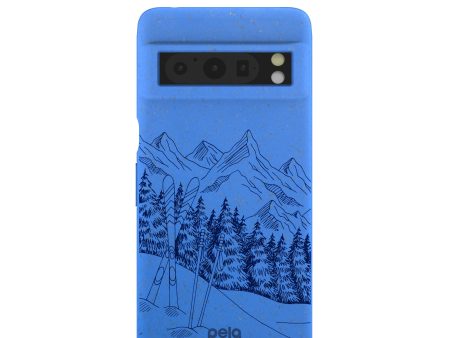 Electric Blue Backcountry Ski Google Pixel 8 Pro Case Supply