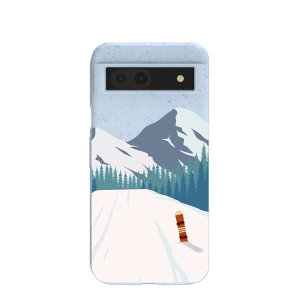 Powder Blue Shredding Peaks Google Pixel 8a Case Fashion