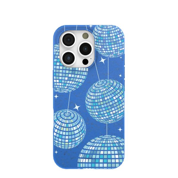 Electric Blue Blue Groove iPhone 16 Pro Case on Sale