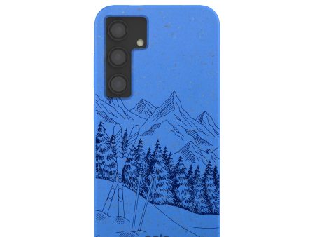 Electric Blue Backcountry Ski Samsung Galaxy S24 Case Online Sale