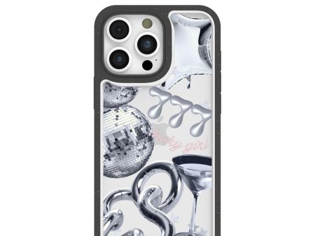 Clear Cosmic Luck iPhone 16 Pro Max Case With Black Ridge Supply