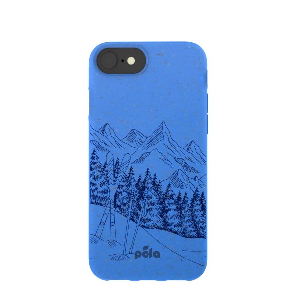 Electric Blue Backcountry Ski iPhone 6 6s 7 8 SE Case Online Hot Sale