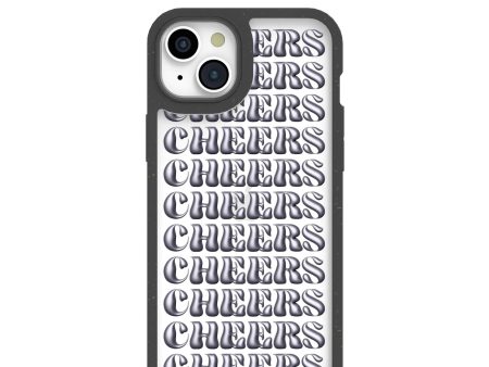 Clear Cheers iPhone 15 Plus Case With Black Ridge Online now