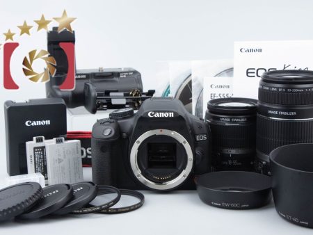 Count 262  Canon EOS Kiss X3   Rebel T1i   500D 15.1MP EF-S 18-55 55-250 Lenses Supply