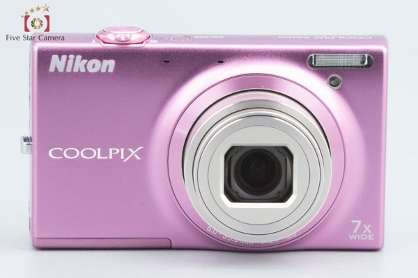 Very Good!! Nikon COOLPIX S6100 Gloss Pink 16.0 MP Digital Camera on Sale