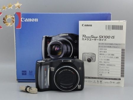 Excellent!! Canon PowerShot SX100 IS Black 8.0 MP Digital Camera Hot on Sale