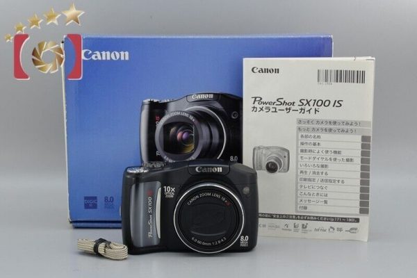 Excellent!! Canon PowerShot SX100 IS Black 8.0 MP Digital Camera Hot on Sale