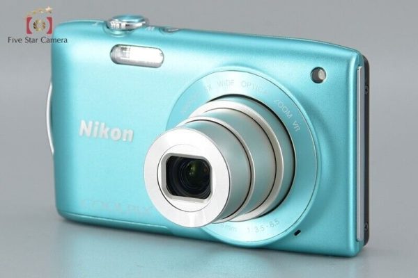 Very Good!! Nikon COOLPIX S3300 Blue 16.0 MP Digital Camera For Sale