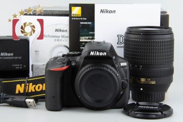 Count 2,781  Nikon D5500 Black 24.2 MP DSLR Camera 18-140 VR Lens w  Box Discount