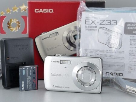 Excellent!! Casio EXILIM EX-Z33 Silver 10.0 MP Digital Camera w Box Online Sale