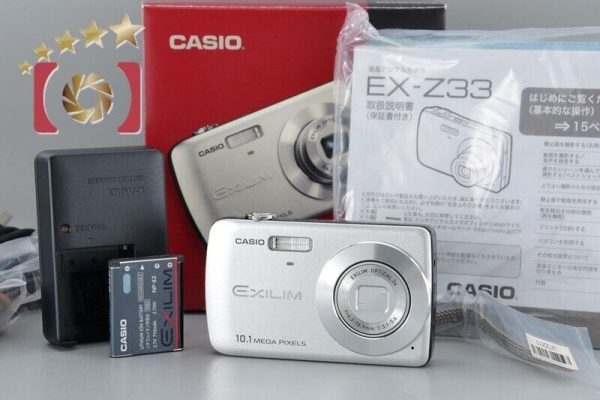 Excellent!! Casio EXILIM EX-Z33 Silver 10.0 MP Digital Camera w Box Online Sale