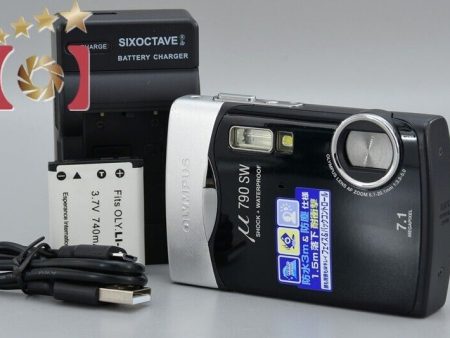 Very Good!! Olympus μ 790 SW Black 7.1 MP Waterprof Digital Camera For Cheap