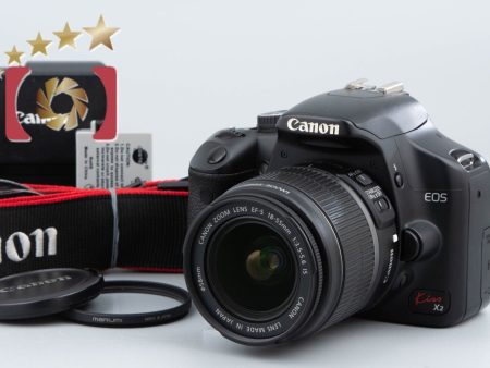 Count 4,249  Canon EOS Kiss X2   Digital Rebel XSi   450D 12.2 MP 18-35 Lens For Sale