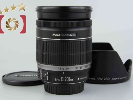 Very Good!! Canon EF-S 18-200mm f 3.5-5.6 IS For Discount