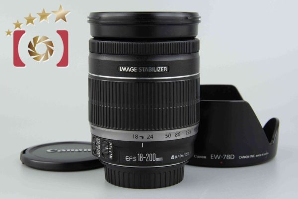 Very Good!! Canon EF-S 18-200mm f 3.5-5.6 IS For Discount