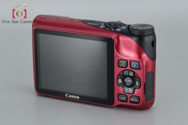 Very Good!! Canon PowerShot A2200 Red 14.1 MP DIgital Camera Hot on Sale