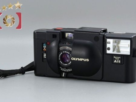 Very Good!! Olympus XA +A11 Black 35mm Point & Shoot Film Camera Online Sale