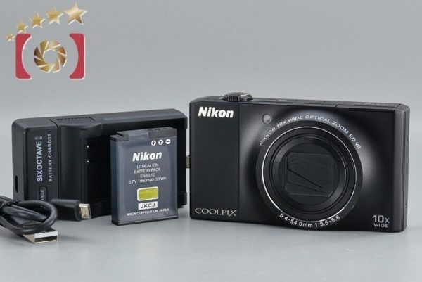 Very Good!! Nikon COOLPIX S8000 Black 14.2 MP Digital Camera Hot on Sale