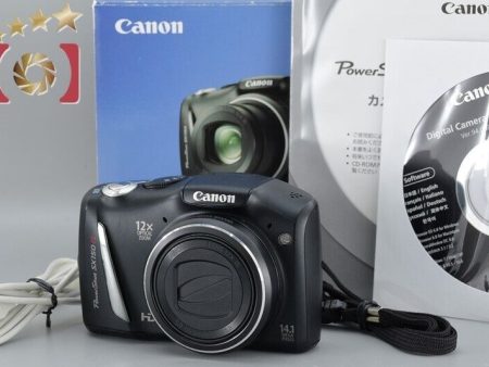 Excellent!! Canon PowerShot SX150 IS Black 14.1 MP Digital Camera w Box For Sale