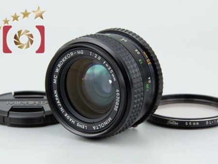 Very Good!! MINOLTA MC W.ROKKOR-HG 35mm f 2.8 Online Sale