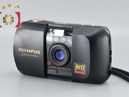 Excellent!! Olympus μ[mju:] PANORAMA 35mm Point & Shoot Film Camera For Sale