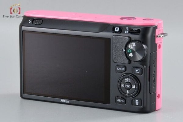 Count 1,501  Nikon 1 J1 Pink 10.1 MP Digital Mirrorless Camera Online now