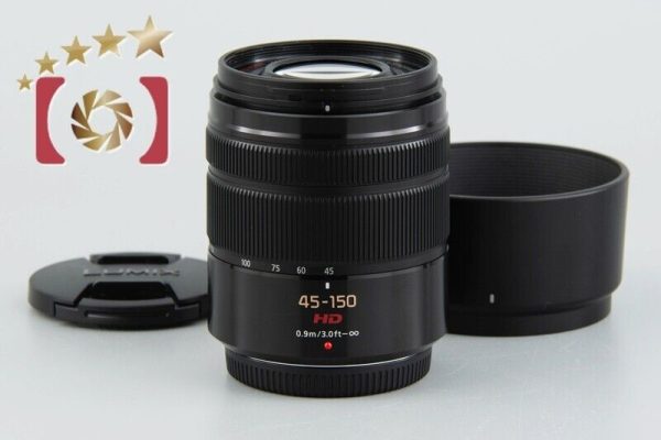 Panasonic LUMIX G VARIO 45-150mm f 4-5.6 ASPH. MEGA O.I.S. H-FS45150 Black For Sale