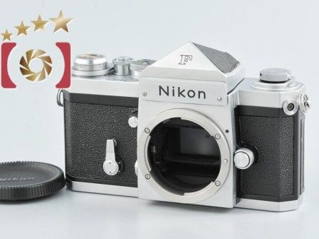 Very Good!! Nikon F Eye Level Silver Mid Model 35mm SLR Film Camera Body Online now