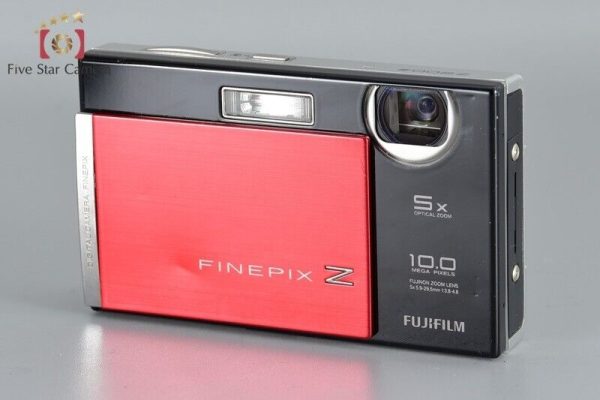 Very Good!! FUJIFILM FinePix Z200fd Red 10.0 MP Digital Camera on Sale