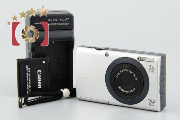 Very Good!! Canon PowerShot A3400 IS Silver 16.0 MP Digital Camera For Discount