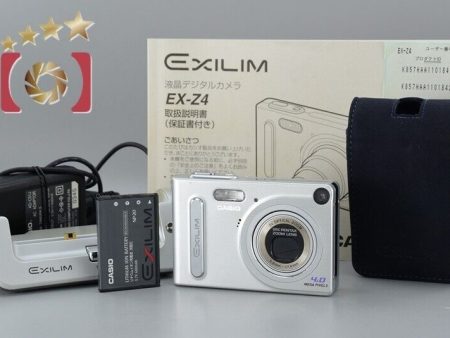 Excellent!! Casio EXILIM EX-Z4 Silver 4.0 MP Digital Camera Hot on Sale