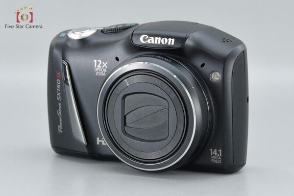 Very Good!! Canon PowerShot SX150 IS Black 14.5 MP Digital Camera on Sale