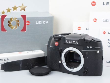 Excellent!! Leica R8 Black 35mm SLR Film Camera Body w  Box For Sale