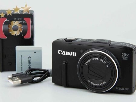 Canon PowerShot SX280 HS Black 12.1 MP Digital Camera For Discount