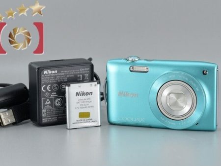 Very Good!! Nikon COOLPIX S3300 Blue 16.0 MP Digital Camera For Sale